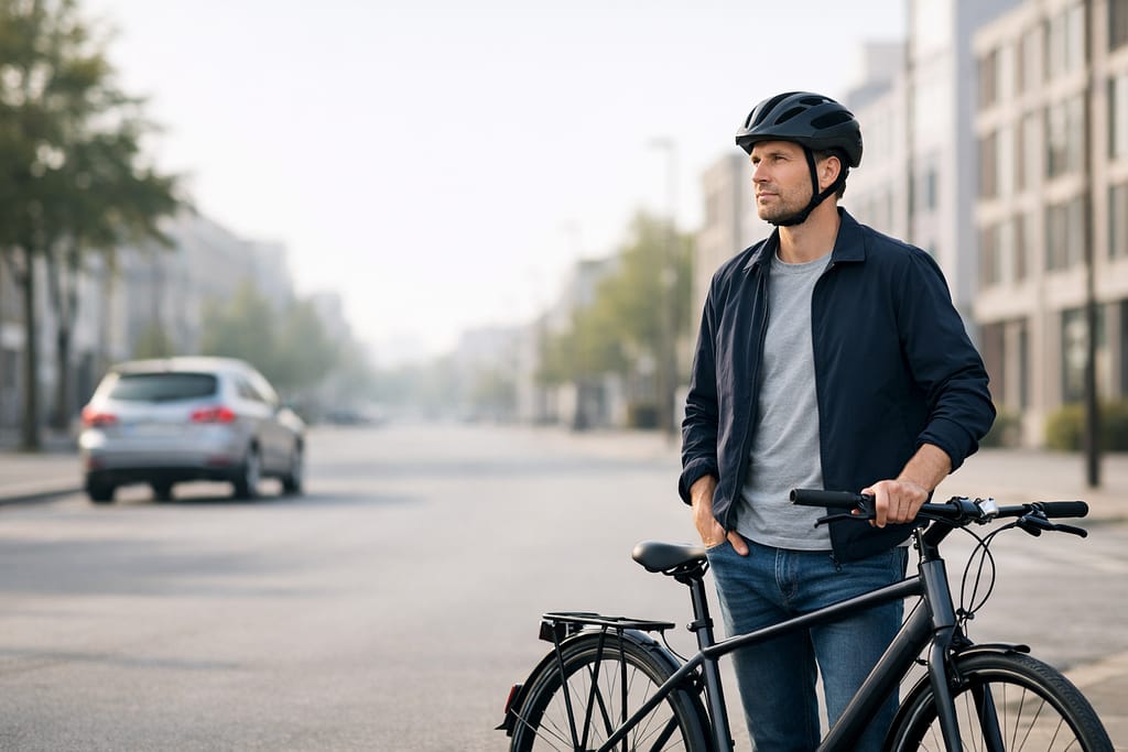 aangereden op de fiets